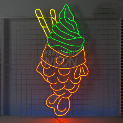 Matcha Taiyaki Neon Wall Sign | Shineneon