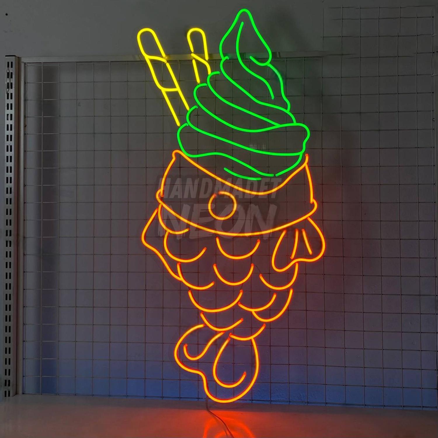 Matcha Taiyaki Neon Wall Sign | Shineneon
