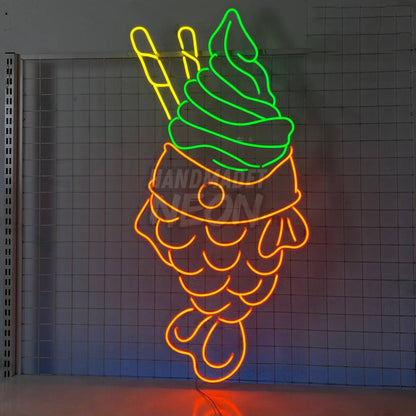 Matcha Taiyaki Neon Wall Sign | Shineneon