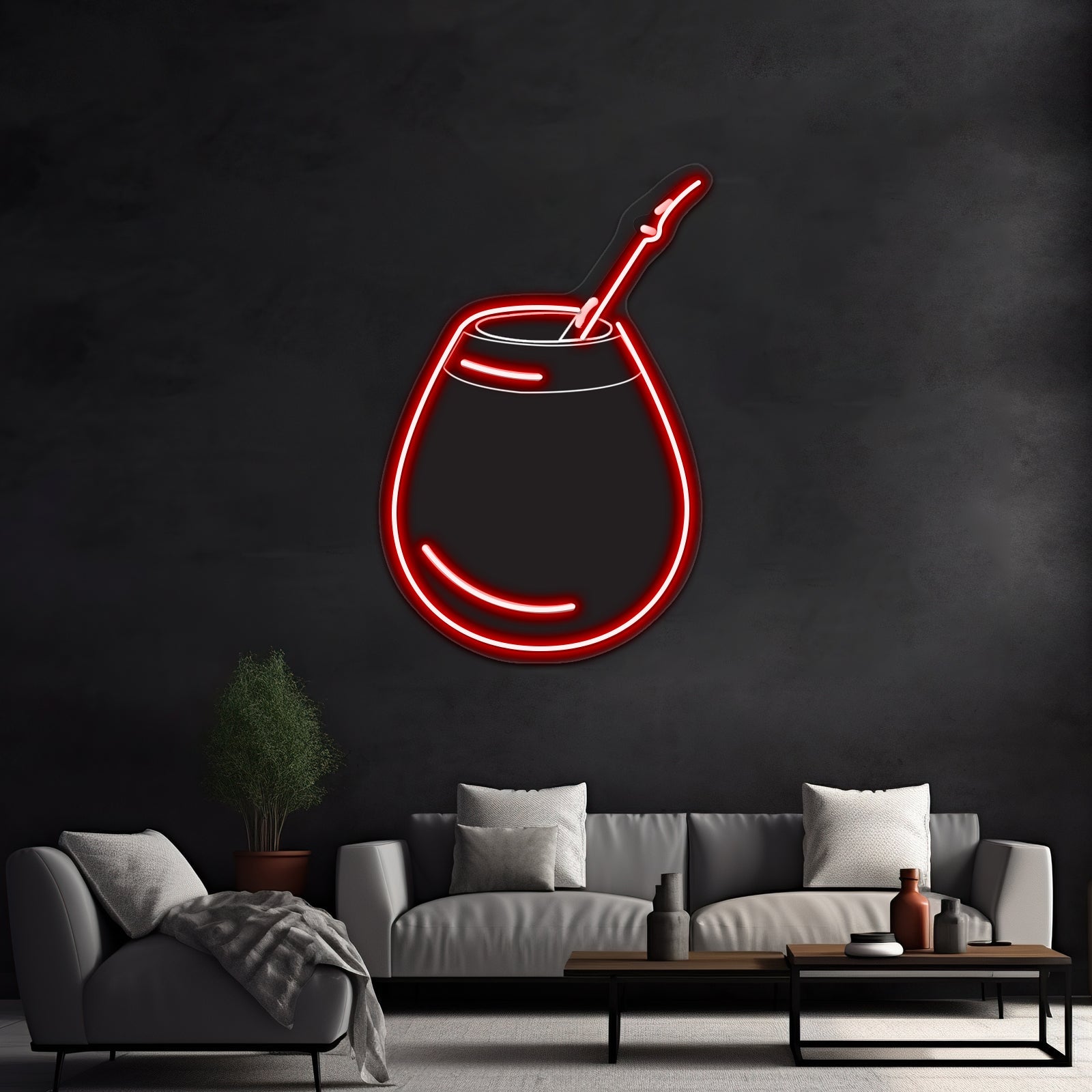 Mate Black Artwork Neon Wall Signs - Shineneon