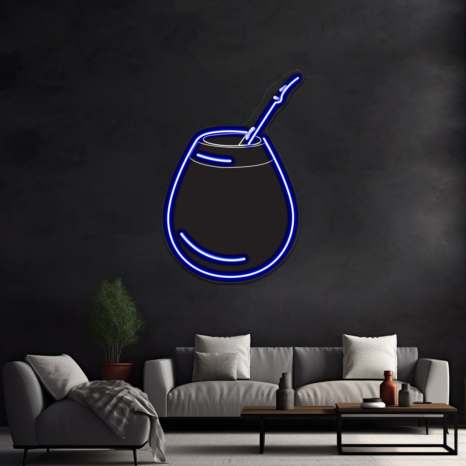 Mate Black Artwork Neon Wall Signs - Shineneon