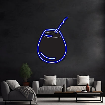 Mate Black Artwork Neon Wall Signs