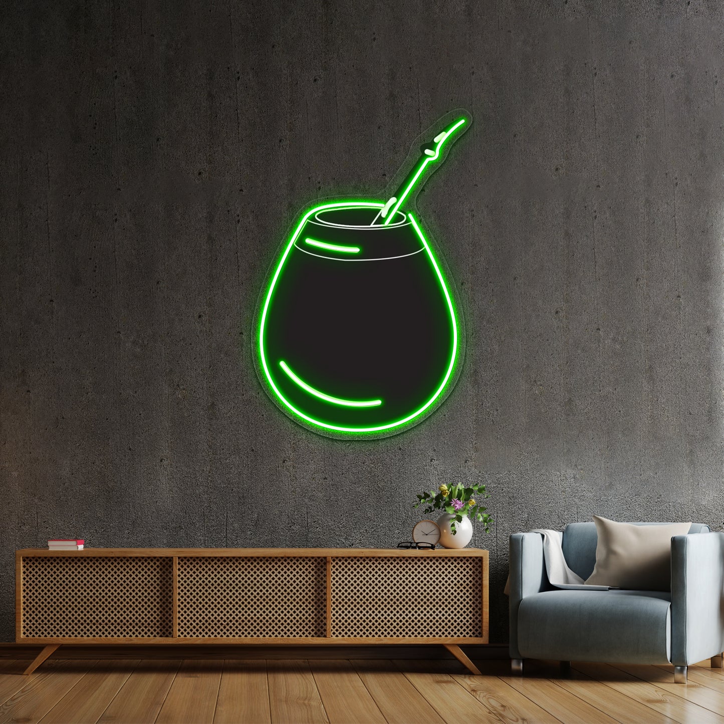 Mate Black Artwork Neon Wall Signs