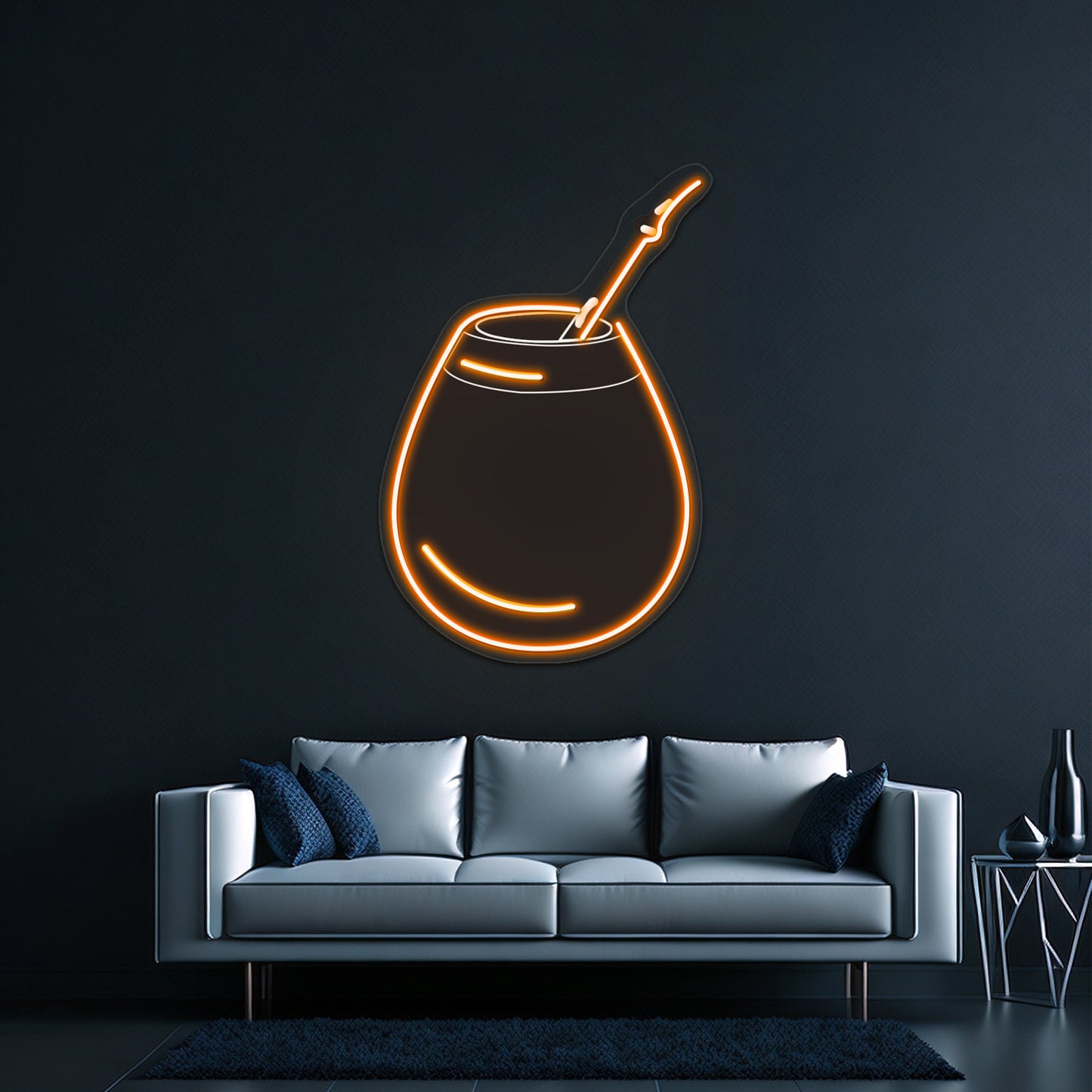 Mate Black Artwork Neon Wall Signs