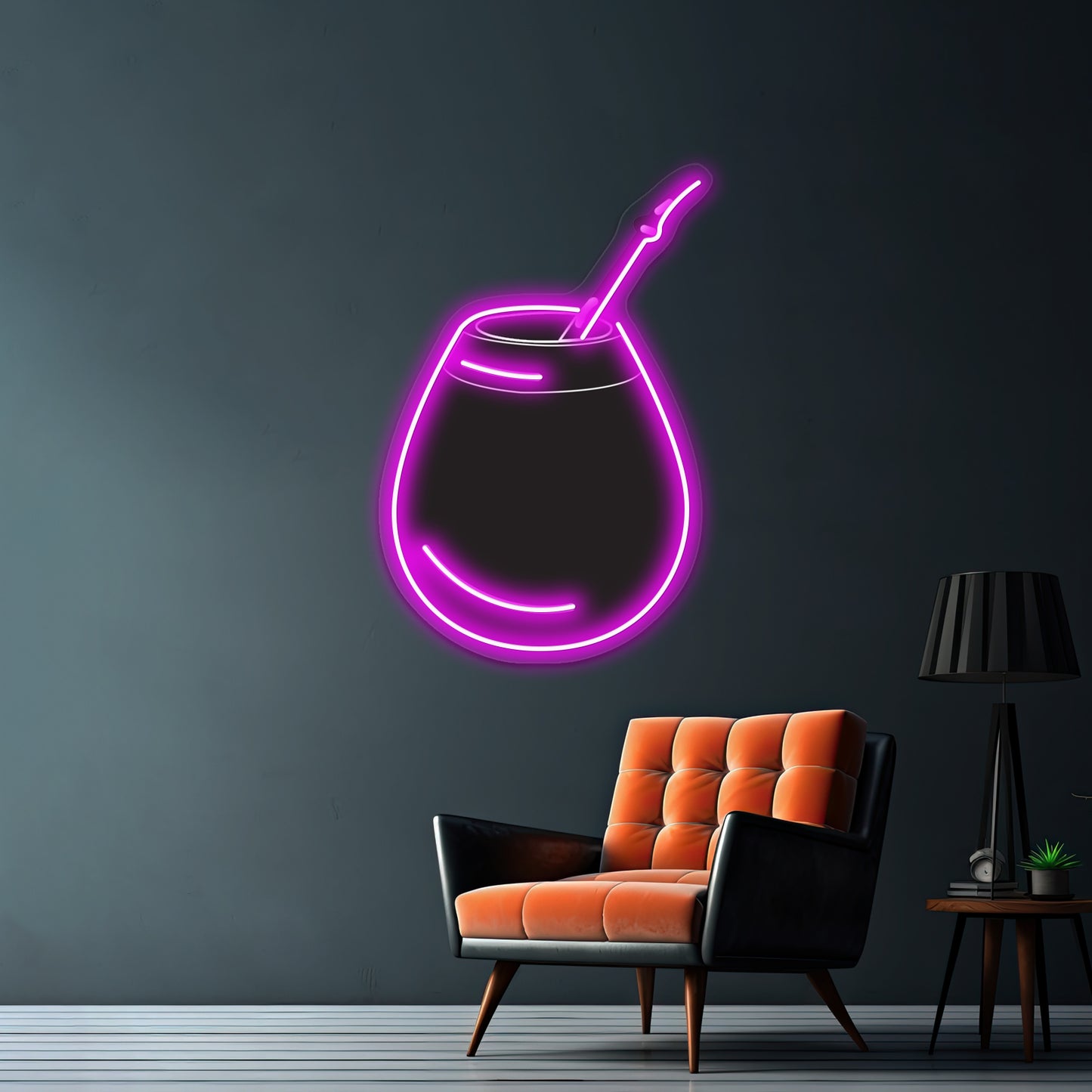 Mate Black Artwork Neon Wall Signs