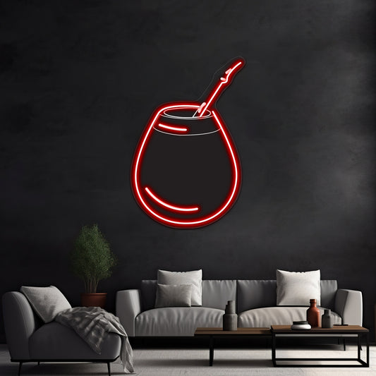 Mate Black Artwork Neon Wall Signs