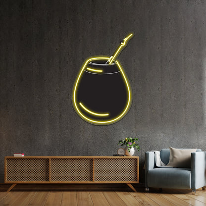 Mate Black Artwork Neon Wall Signs