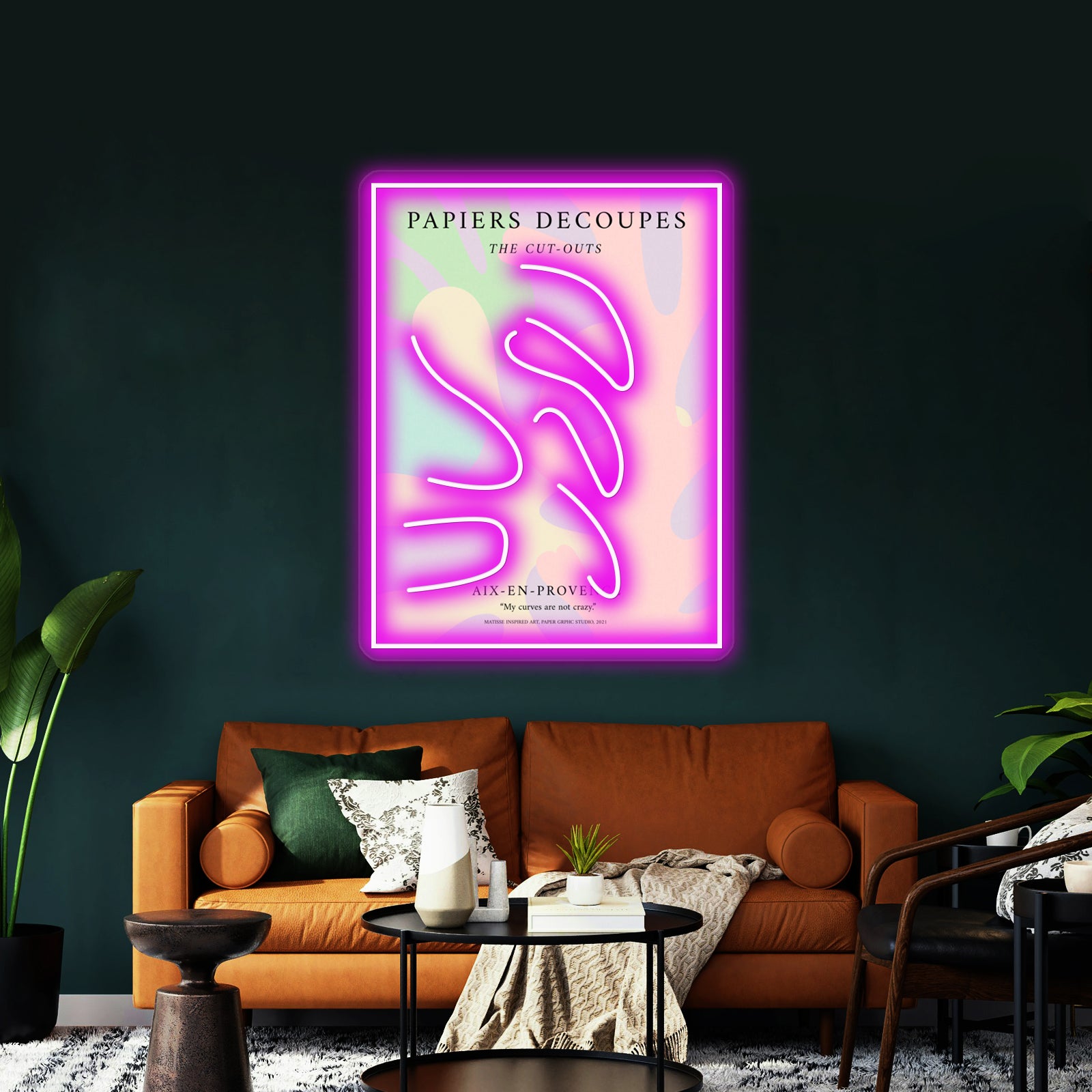 Matisse Inspired Art Denish Pastel Decor Exhibition Wall Artwork Neon Signs | Shineneon
