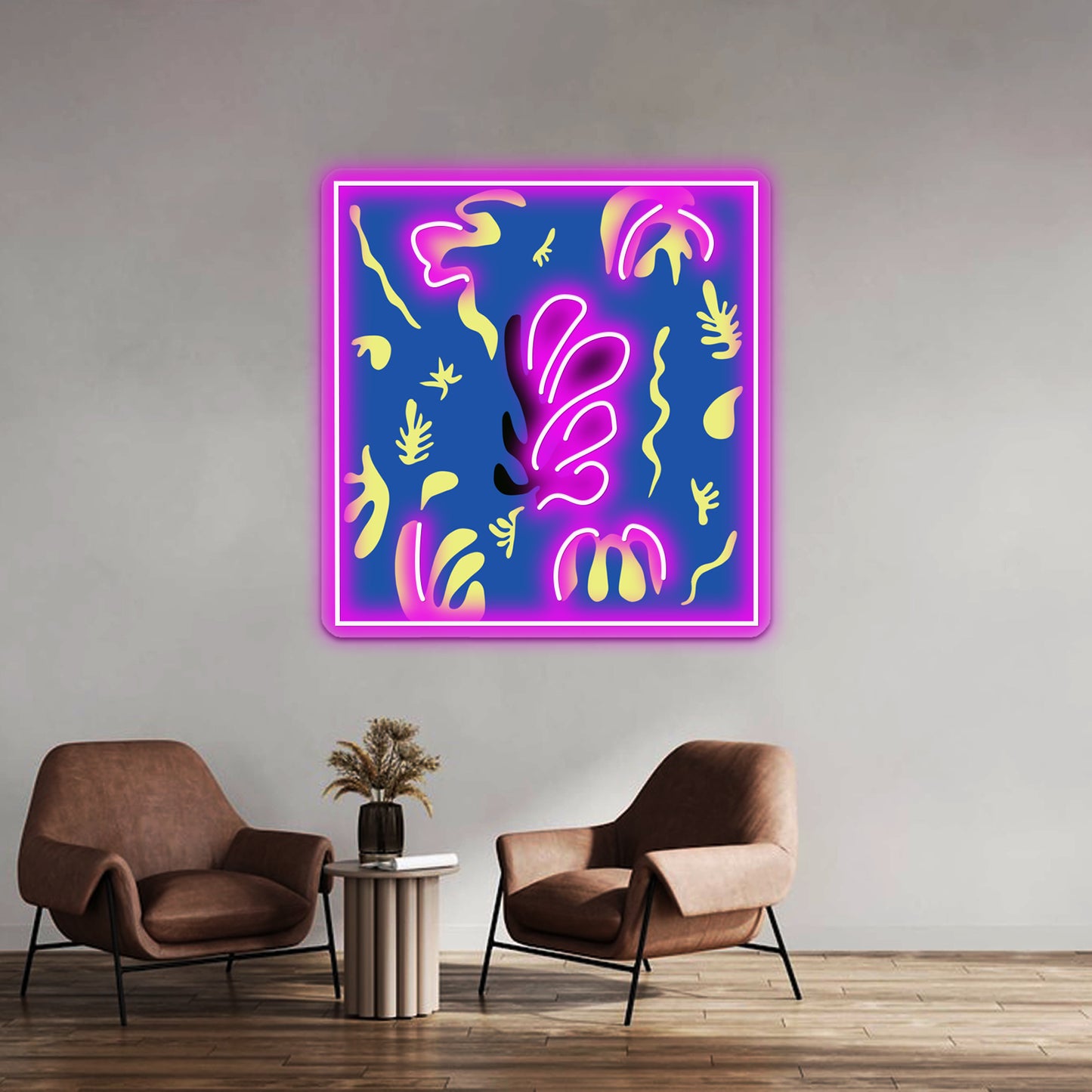 Matisse Leaves Cut Out 2 Wall Artwork Neon Signs