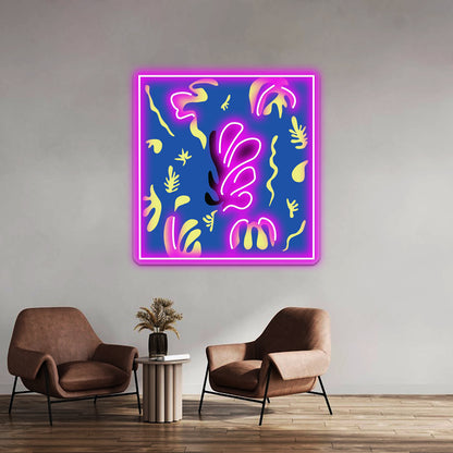 Matisse Leaves Cut Out 2 Wall Artwork Neon Signs