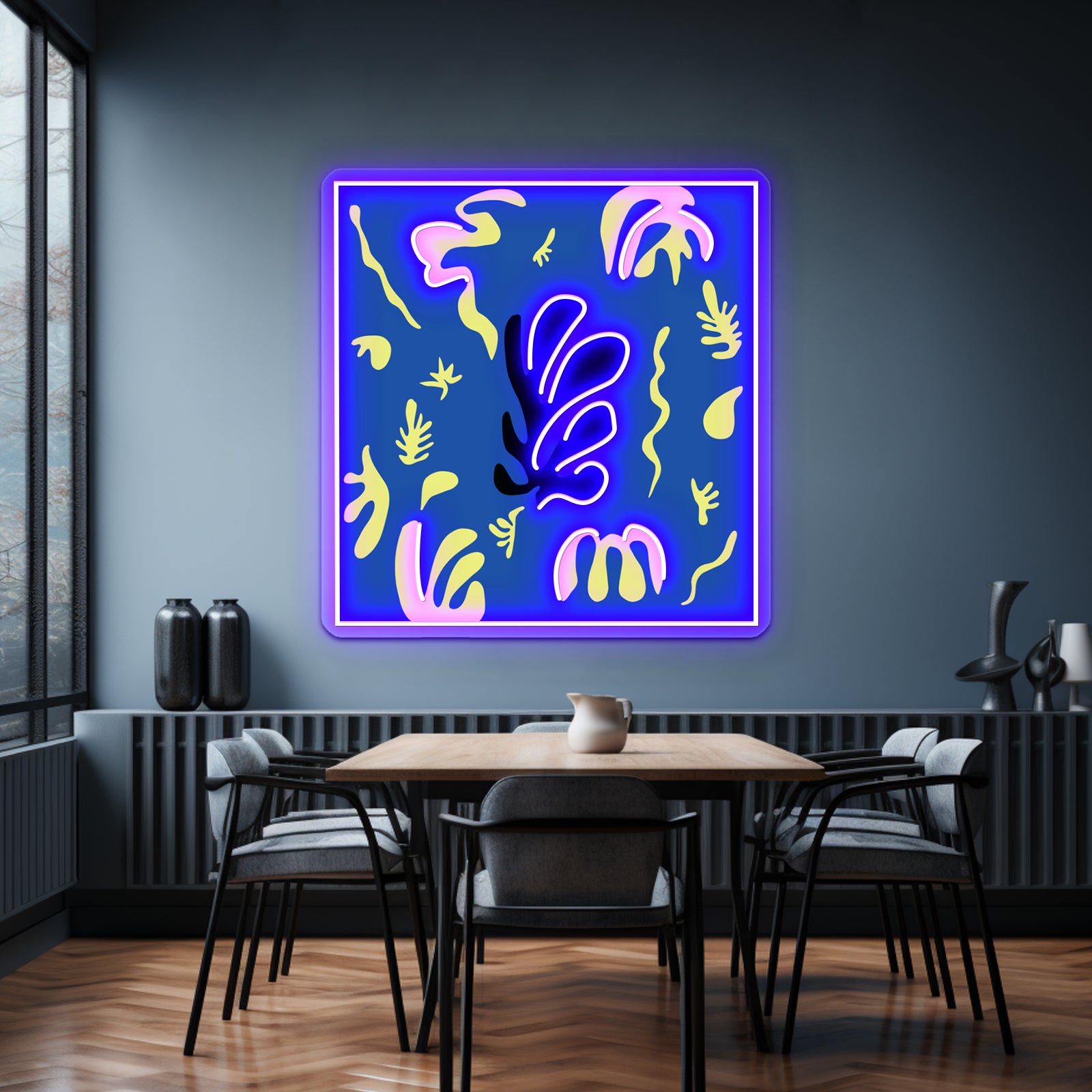 Matisse Leaves Cut Out 2 Wall Artwork Neon Signs | Shineneon