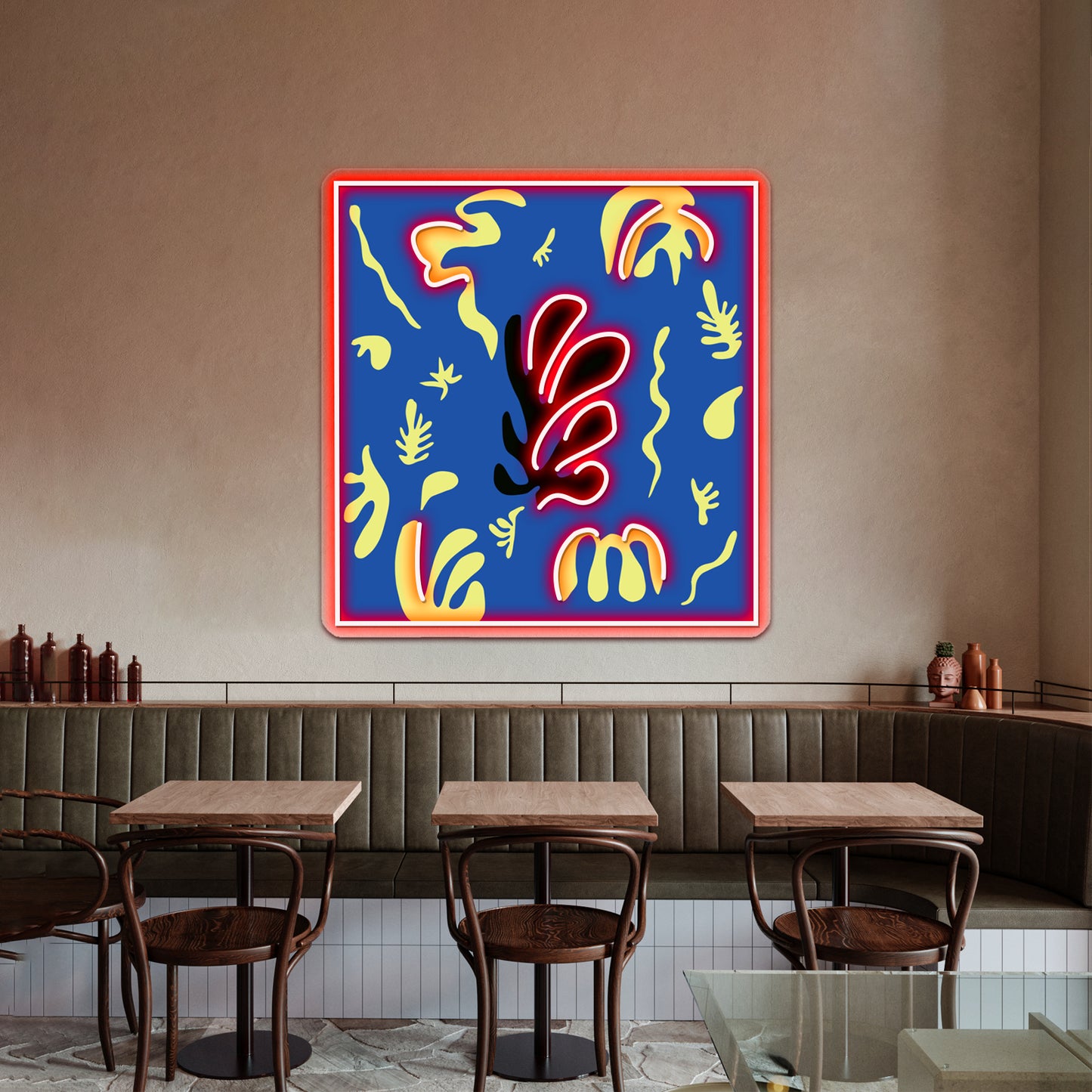 Matisse Leaves Cut Out 2 Wall Artwork Neon Signs