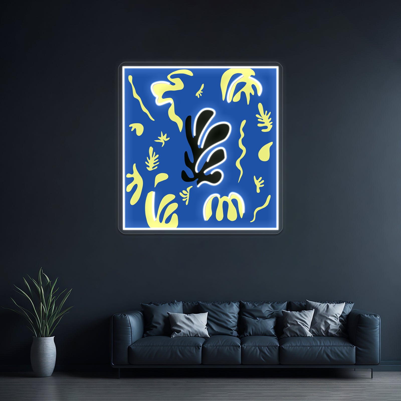 Matisse Leaves Cut Out 2 Wall Artwork Neon Signs | Shineneon