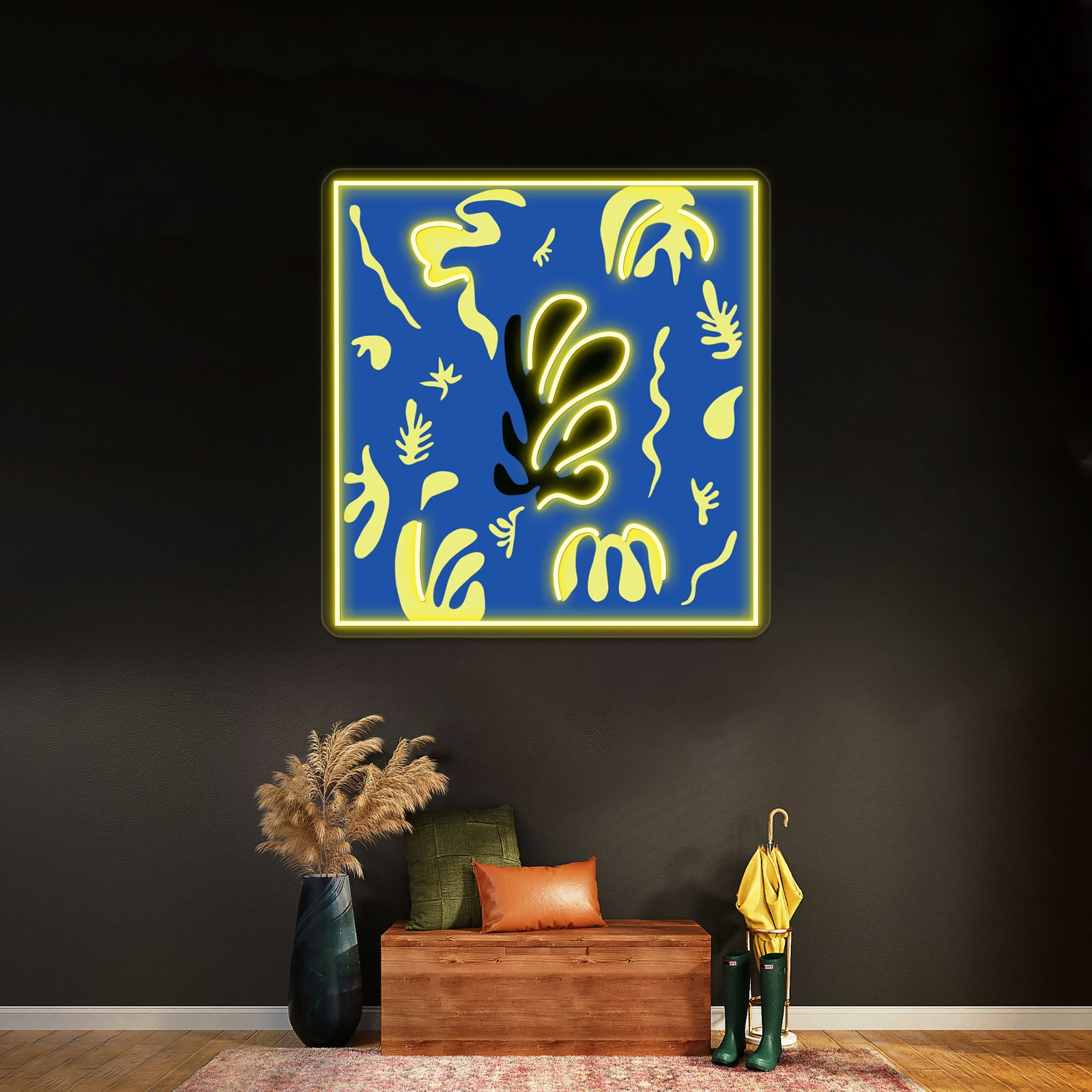 Matisse Leaves Cut Out 2 Wall Artwork Neon Signs | Shineneon