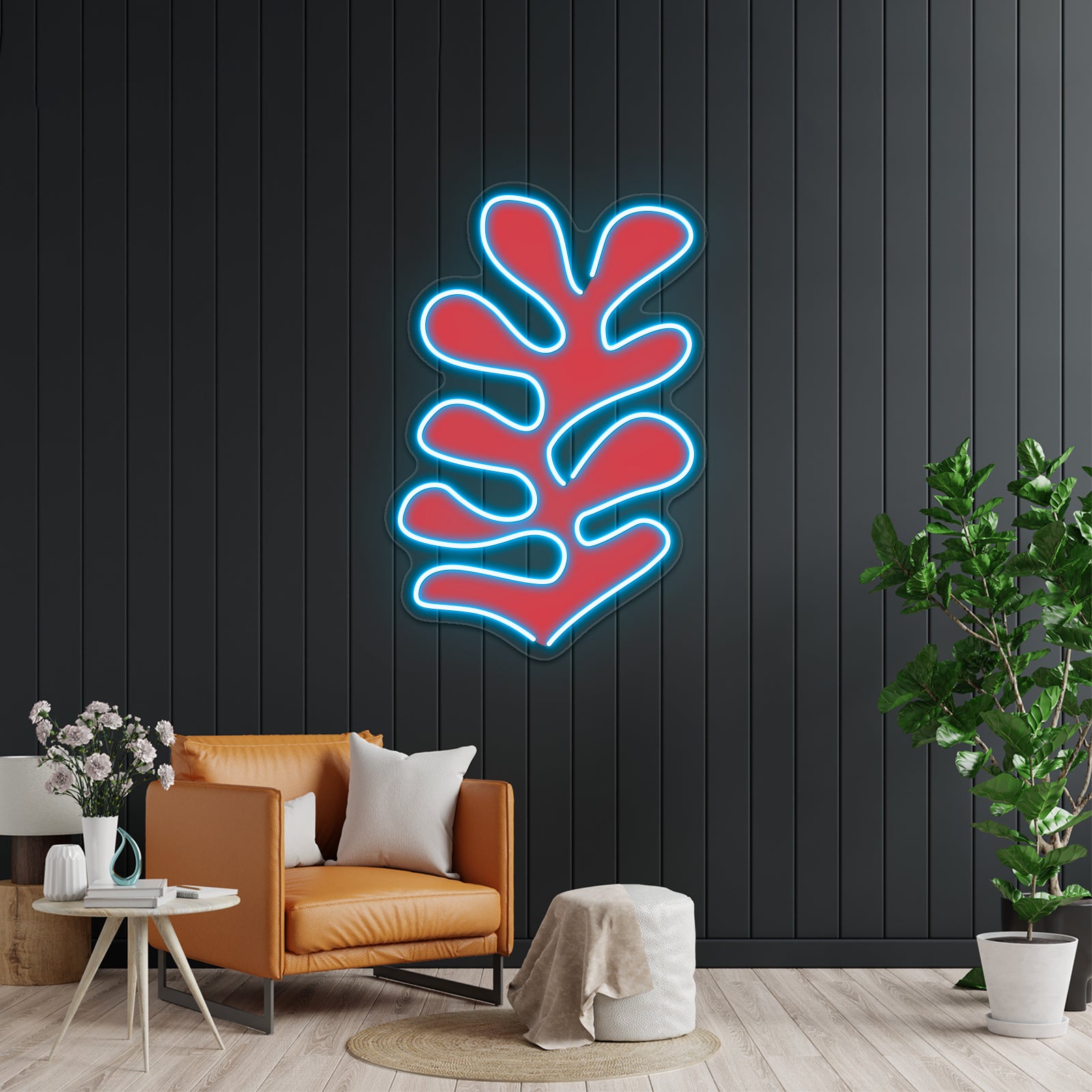 Matisse Leaves Cut Out 3 Wall Artwork Neon Signs | Shineneon
