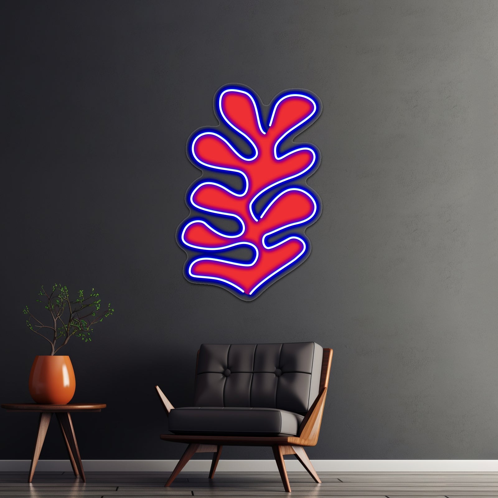 Matisse Leaves Cut Out 3 Wall Artwork Neon Signs | Shineneon