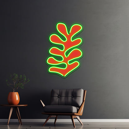 Matisse Leaves Cut Out 3 Wall Artwork Neon Signs