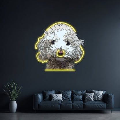 Matlipoo Pop Art Portrait Artwork Neon Wall Signs