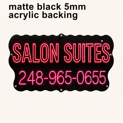 The Beauty Studios's custom neon sign 60inch