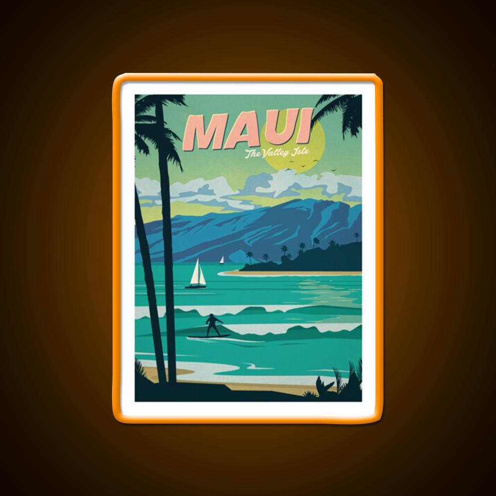 Maui Beer Bar Decor Led Neon Sign Rgb Color - LED neon sign view 6