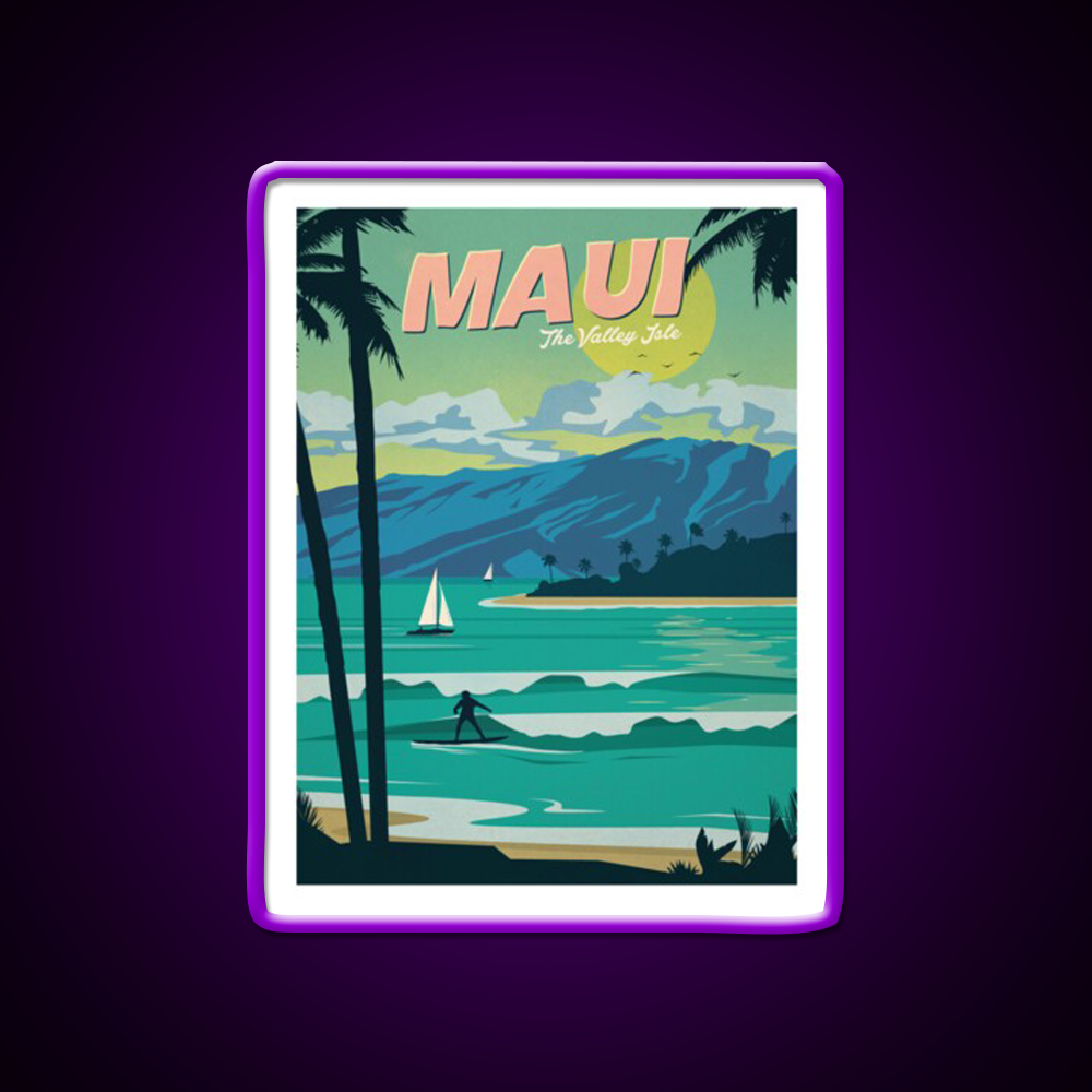 Maui Beer Bar Decor Led Neon Sign Rgb Color - LED neon sign view 9