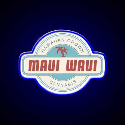 Maui Waui Hemp Inspired Green Leaf Led Neon Sign Rgb Color - LED neon sign view 5