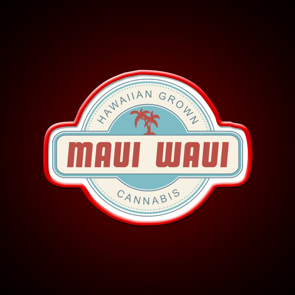 Maui Waui Hemp Inspired Green Leaf Led Neon Sign Rgb Color - LED neon sign view 10