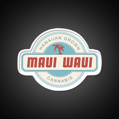 Maui Waui Hemp Inspired Green Leaf Led Neon Sign Rgb Color - Shineneon