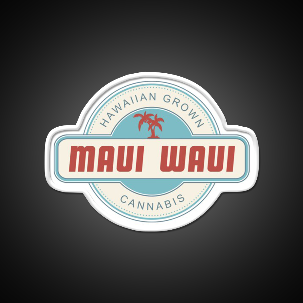 Maui Waui Hemp Inspired Green Leaf Led Neon Sign Rgb Color - LED neon sign view 11
