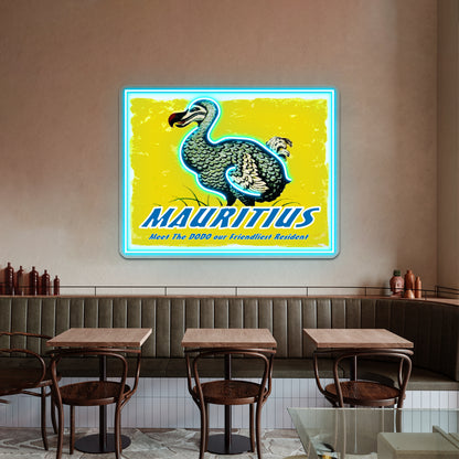 Mauritius Vintage Travel And Tourism Advertising Print Wall Artwork Neon Signs | Shineneon