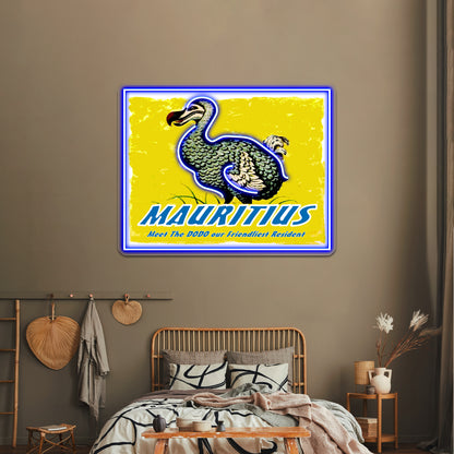 Mauritius Vintage Travel And Tourism Advertising Print Wall Artwork Neon Signs | Shineneon