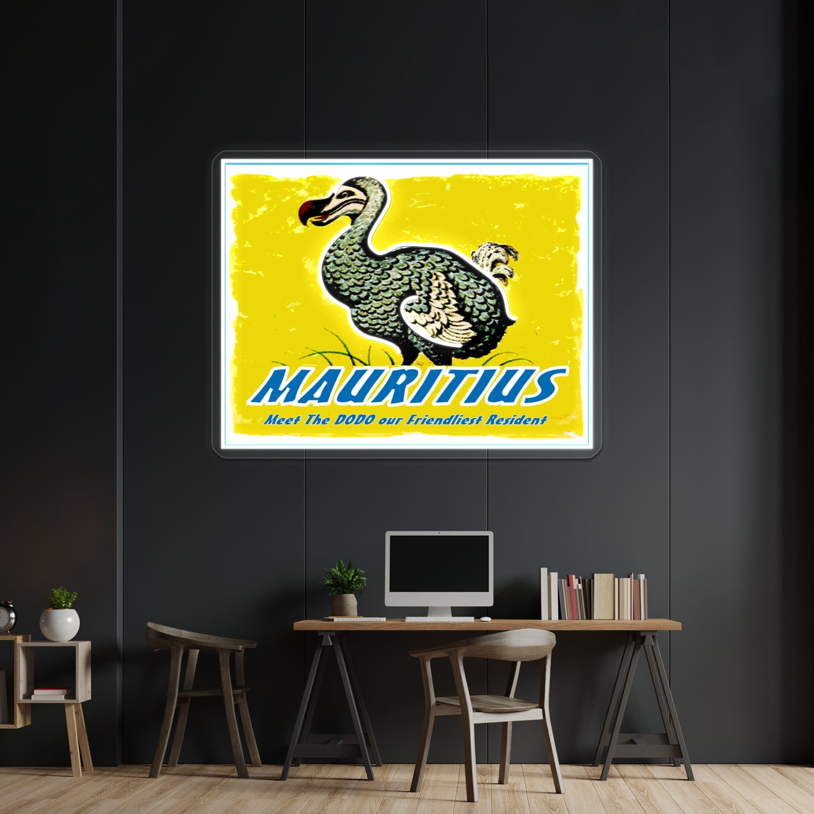 Mauritius Vintage Travel And Tourism Advertising Print Wall Artwork Neon Signs | Shineneon