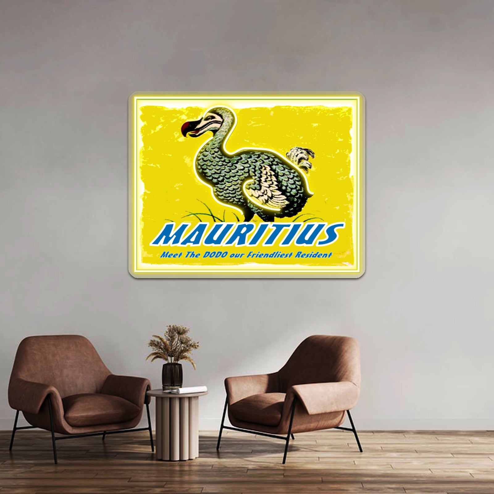 Mauritius Vintage Travel And Tourism Advertising Print Wall Artwork Neon Signs | Shineneon