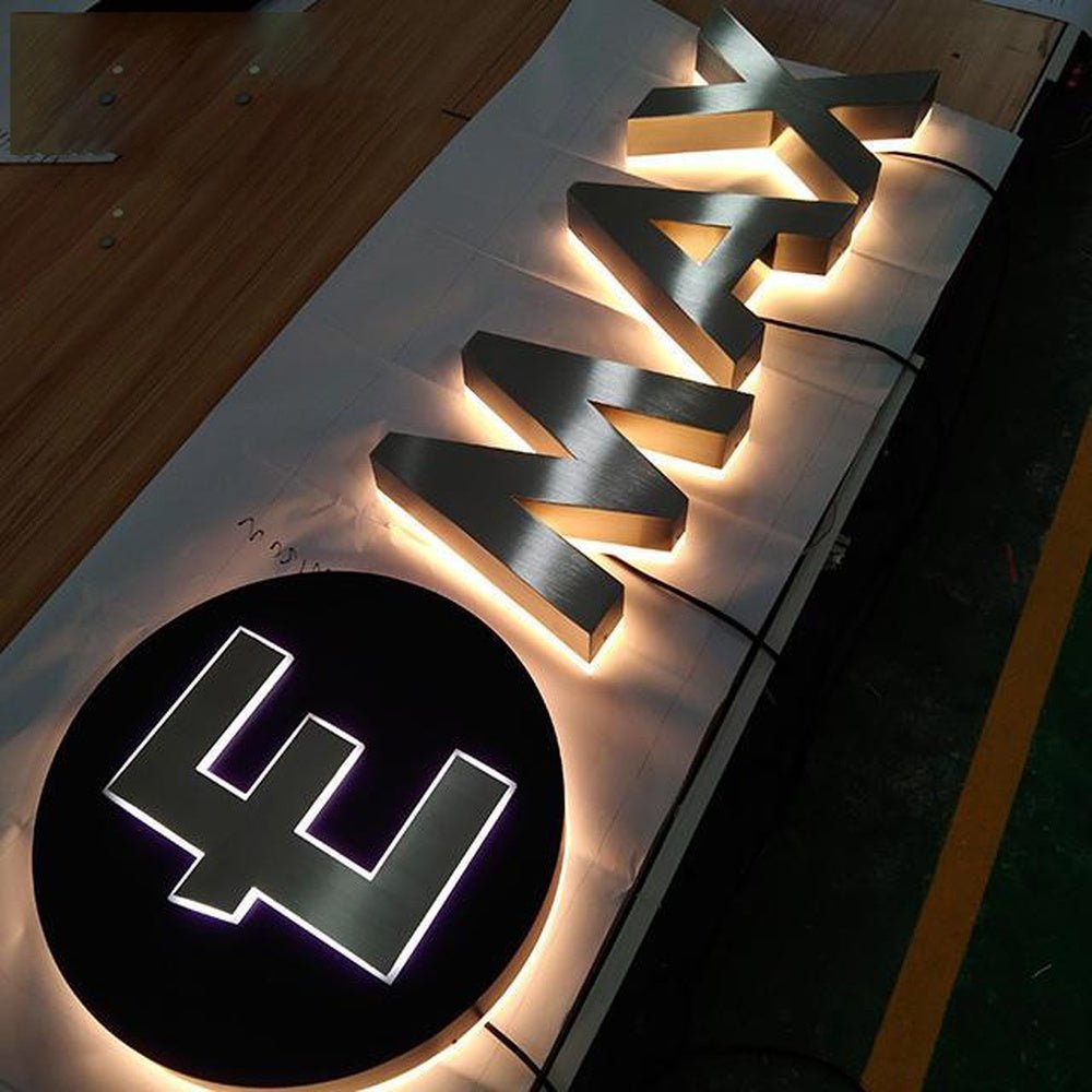 Max 3D Backlit Letters Business Metal Led Sign - Shineneon