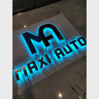 Max Auto With Logo 3D Backlit Channel Letters Led Light Sign - Shineneon