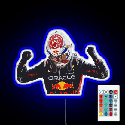 Max Verstappen Rgb Led Neon Sign Pop Wall Art