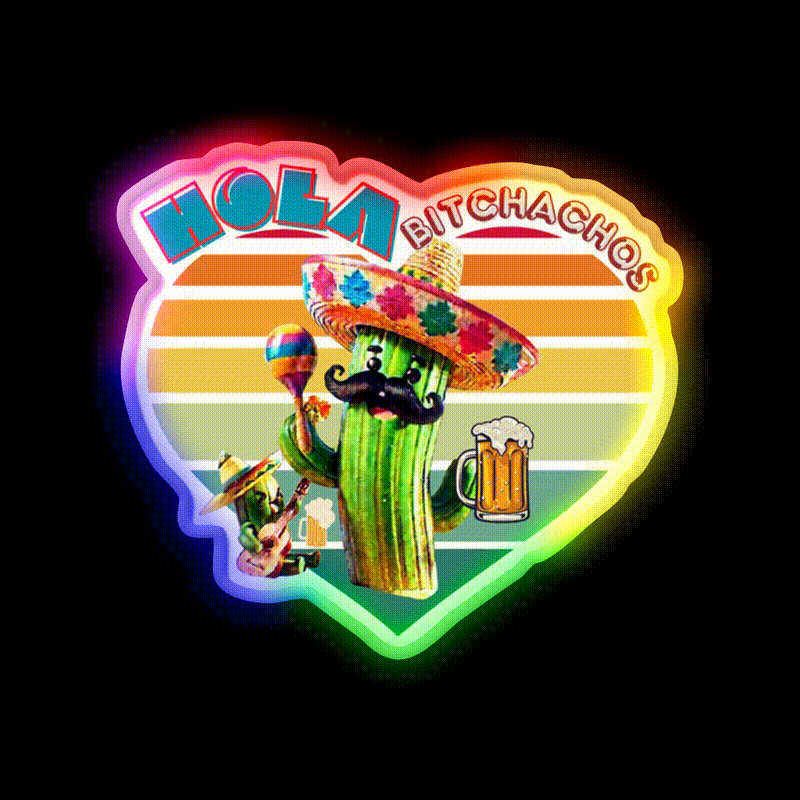 May 5Th Mexican Party Party Drink Tequila Led Neon Sign Rgb Color - LED neon sign close-up detail