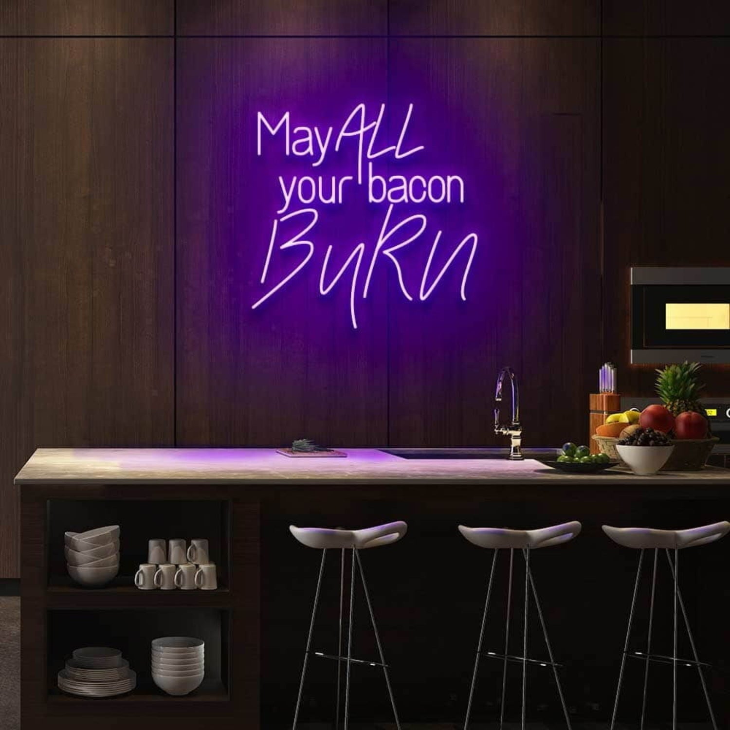 May All Your Bacon Burn Led Neon Sign | Shineneon