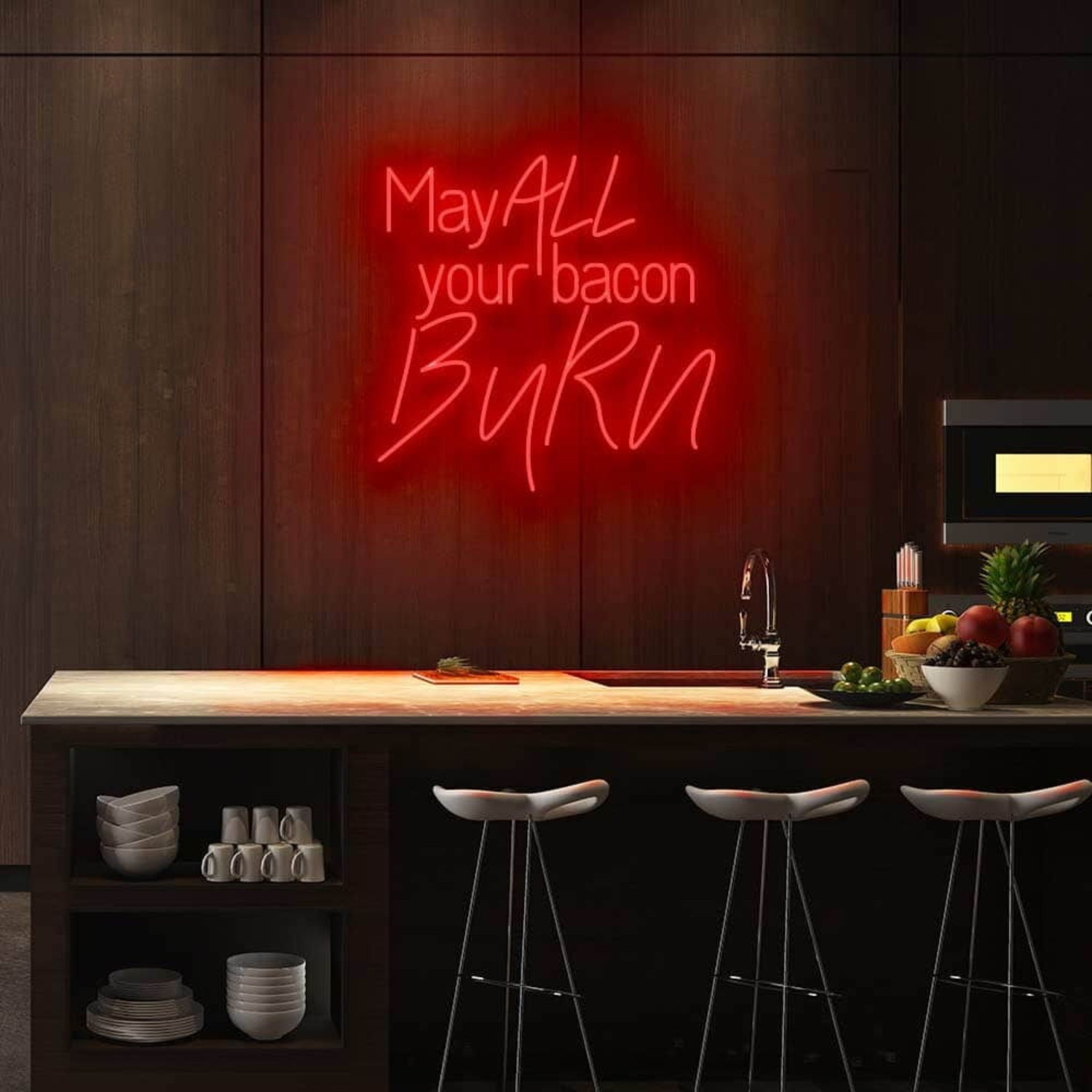 May All Your Bacon Burn Led Neon Sign | Shineneon
