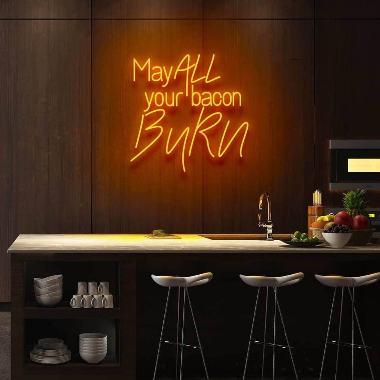 May All Your Bacon Burn Led Neon Sign | Shineneon