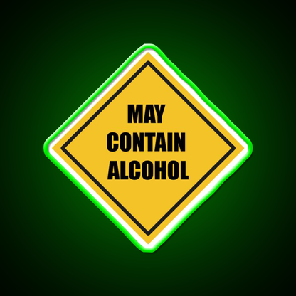 May Contain Alcohol Sign Beer Bar Decor Led Neon Sign Rgb Color - LED neon sign view 8