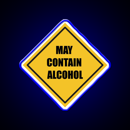 May Contain Alcohol Sign Whiskey Drink Bar Led Neon Sign Rgb Color