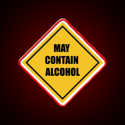 May Contain Alcohol Sign Whiskey Drink Bar Led Neon Sign Rgb Color