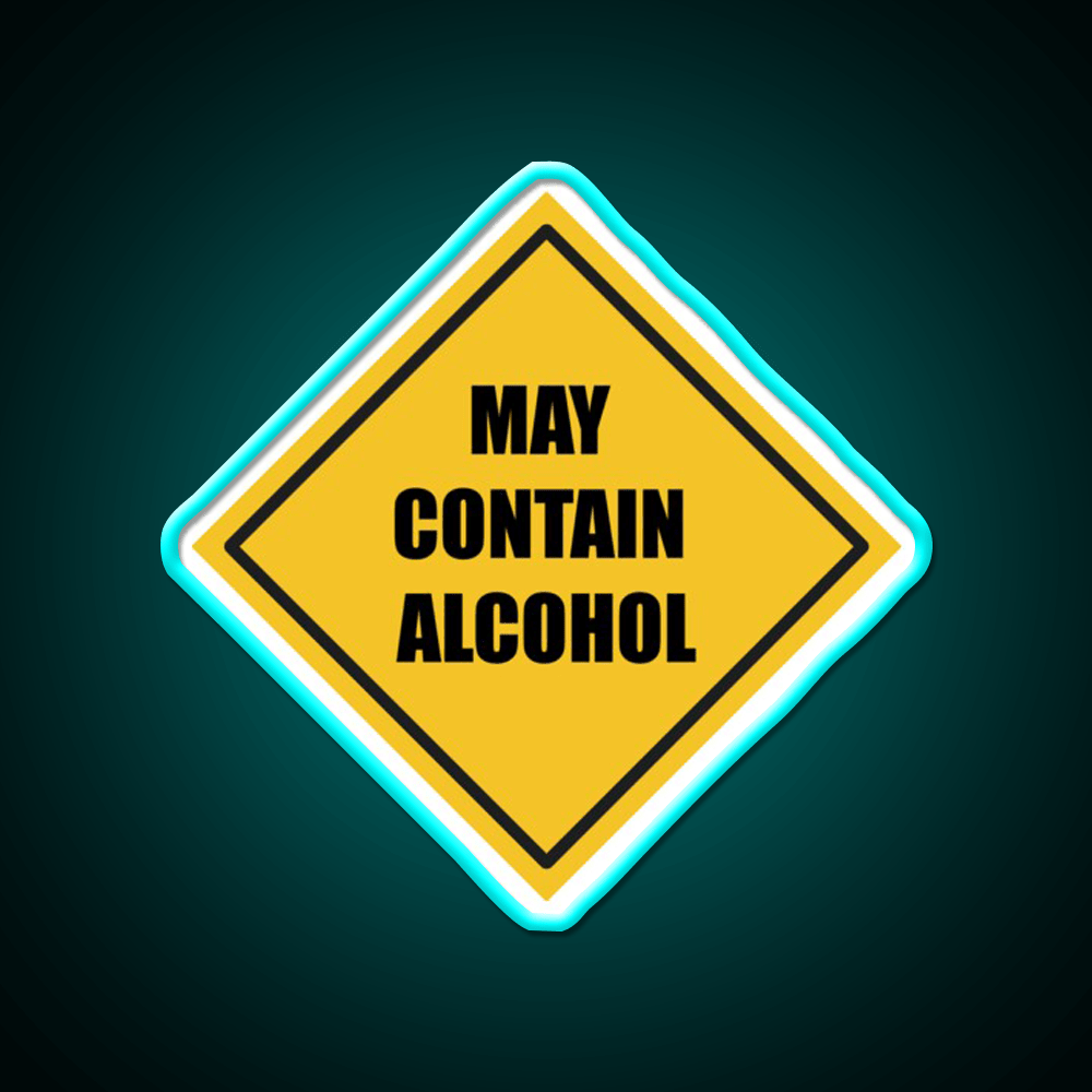 May Contain Alcohol Sign Whiskey Drink Bar Led Neon Sign Rgb Color - Shineneon