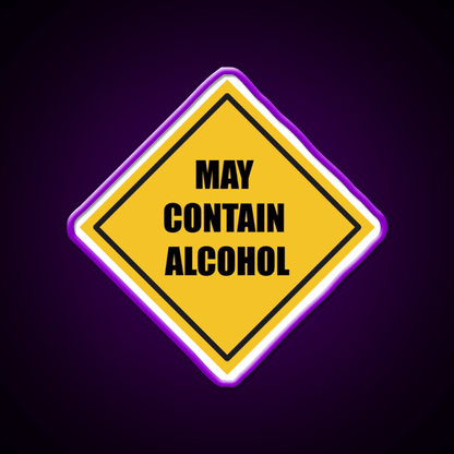 May Contain Alcohol Sign Whiskey Drink Bar Led Neon Sign Rgb Color - Shineneon