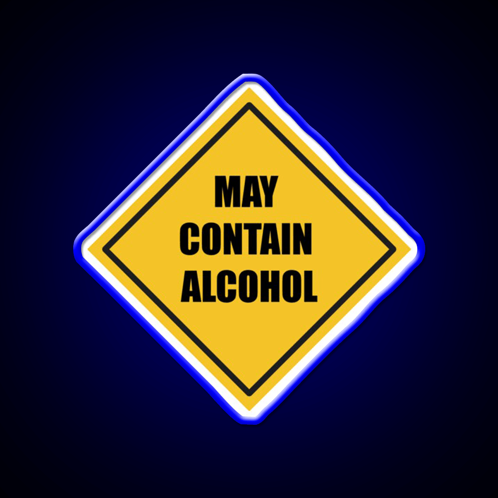 May Contain Alcohol Sign Whiskey Drink Bar Led Neon Sign Rgb Color - Shineneon