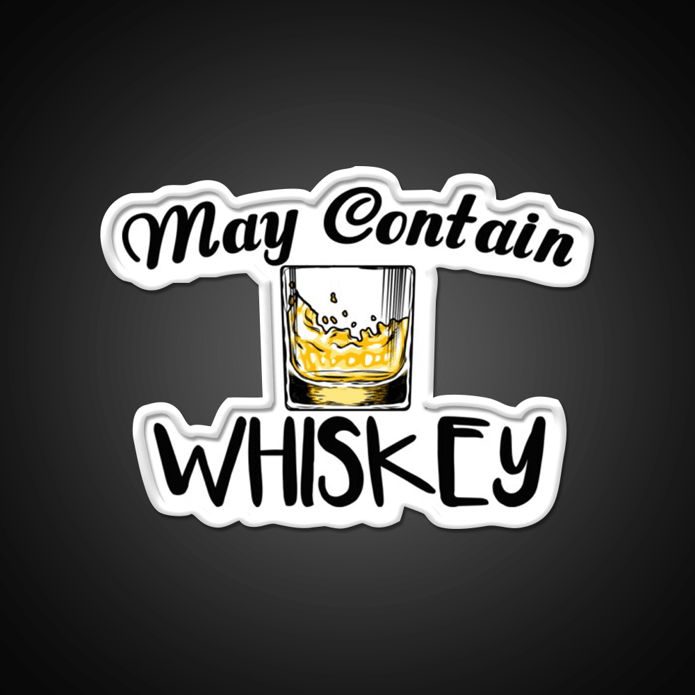 May Contain Whiskey Funny Gifts Whiskey Drink Bar Led Neon Sign Rgb Color - Shineneon
