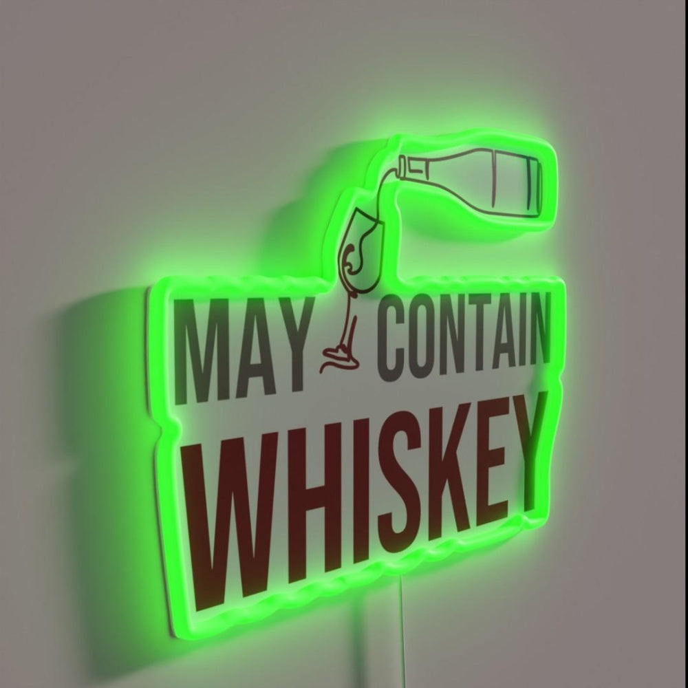 May Contain Whiskey Rgb Led Neon Sign