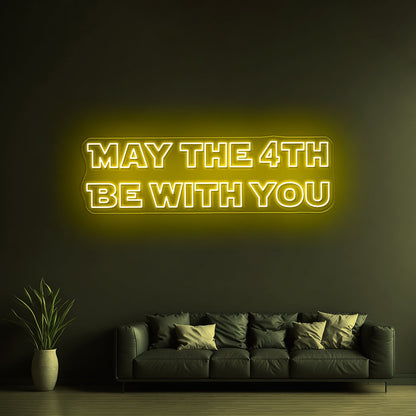 May The Force Be With You Neon Light Personalized Light Signs - Shineneon