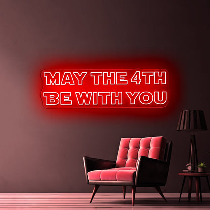 May The Force Be With You Neon Light Personalized Light Signs - Shineneon